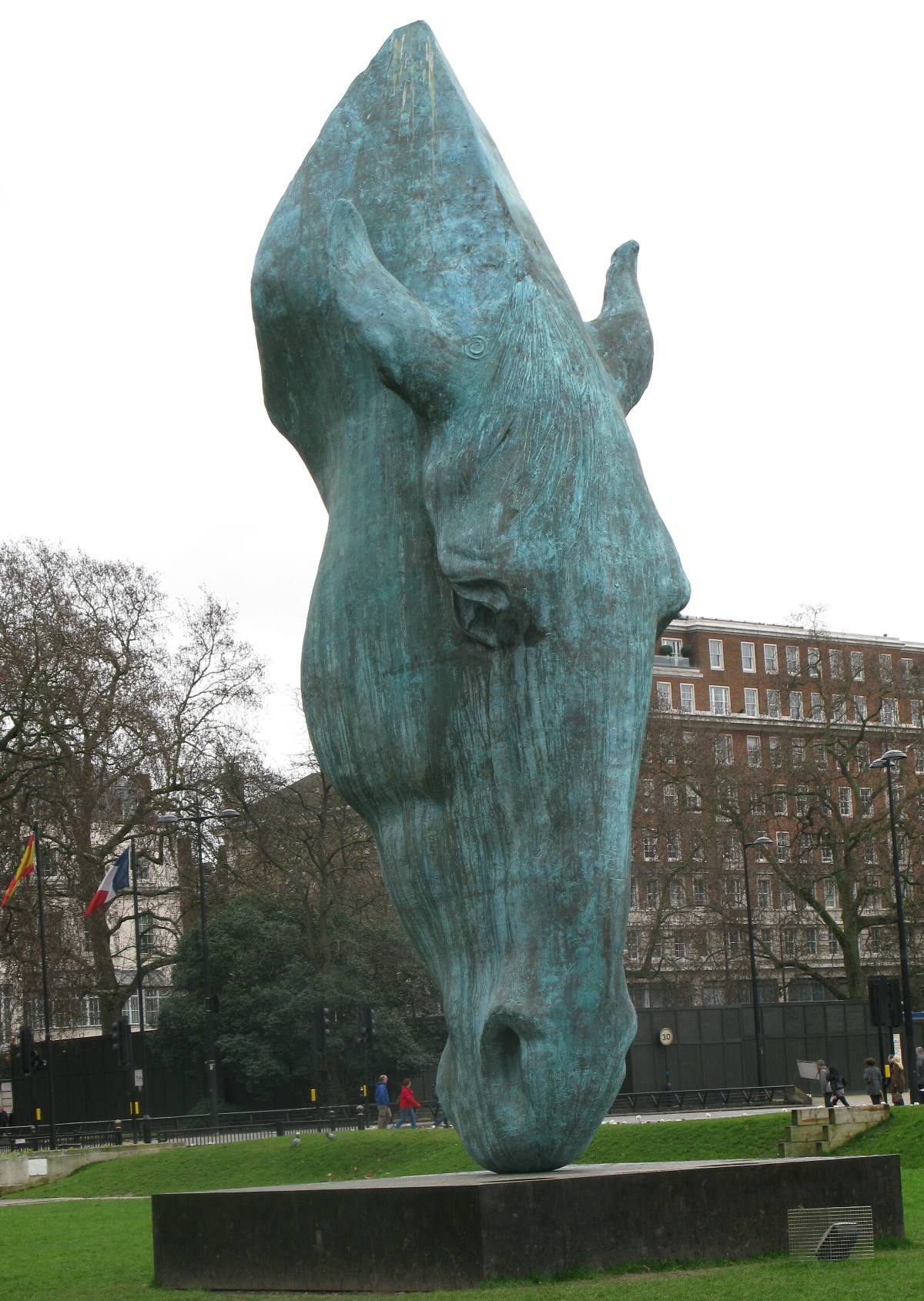 Horses Head statue Marble Arch London